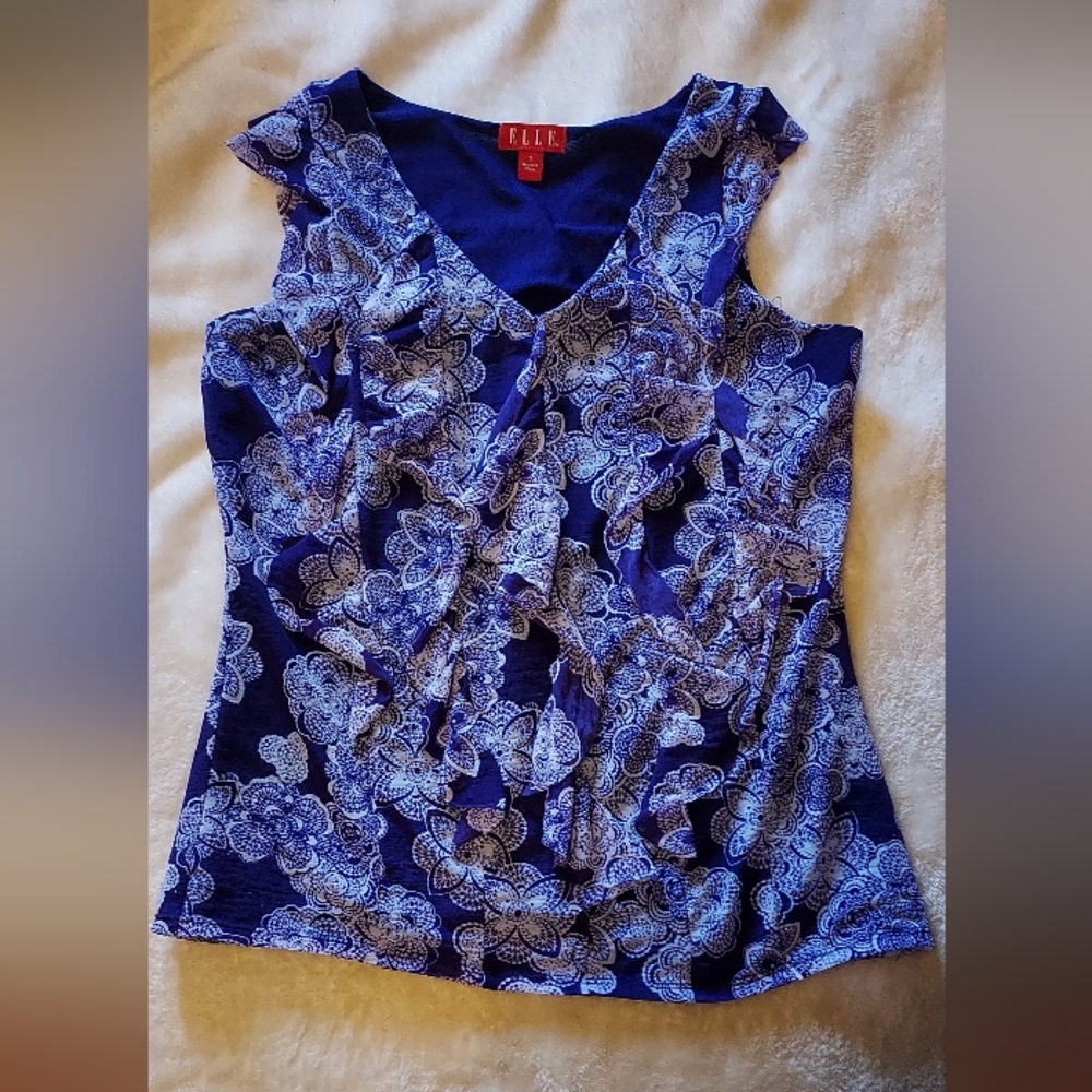 Ellie Women's Purple Ruffle Top